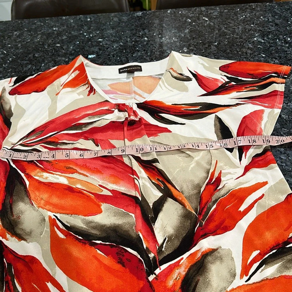 Dana Buchman Cap Sleeve Floral  to - Picture 4 of 8